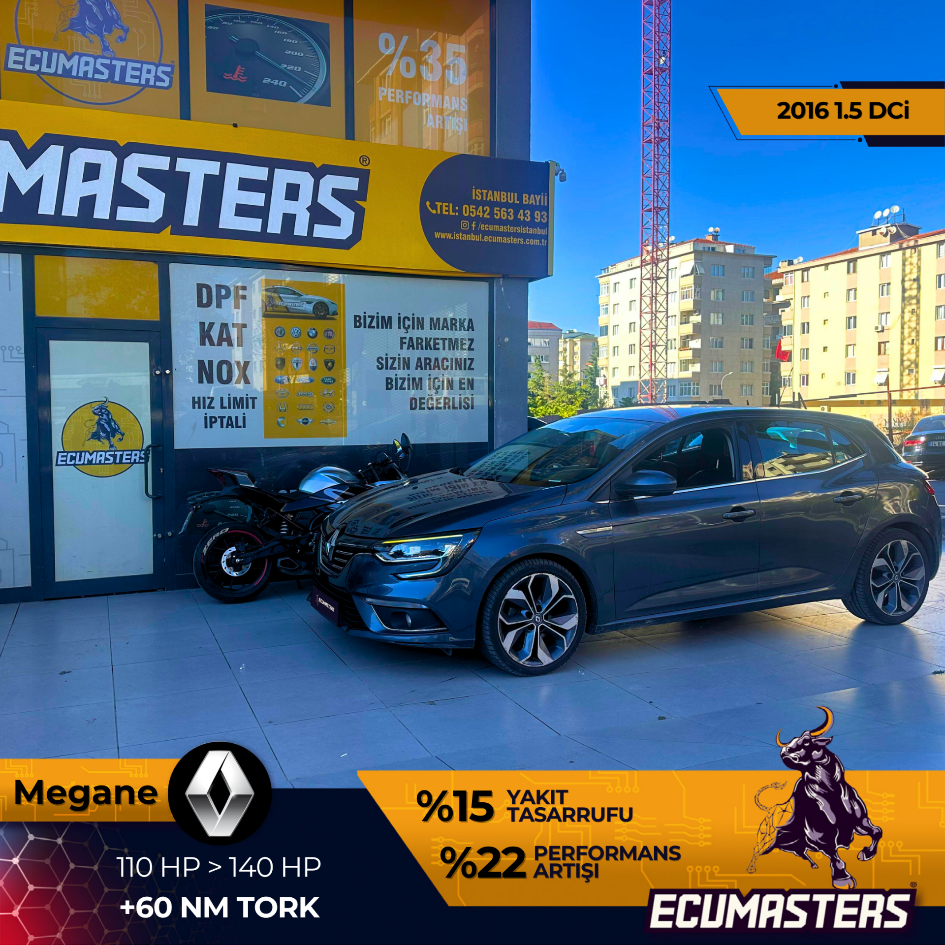 Renault Megane Stage 1 Uygulaması